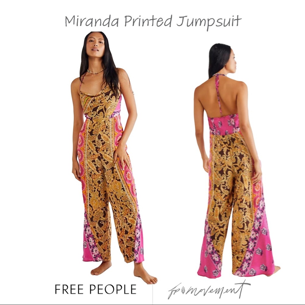 Free People Miranda Printed Jumpsuit